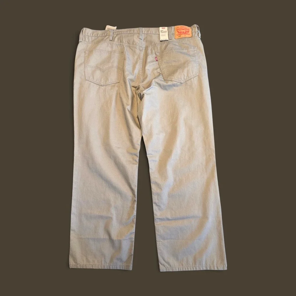 Levis 559 Relaxed Straight Khaki Pants Mens 46x30 Big and Tall NWT Beige Twill